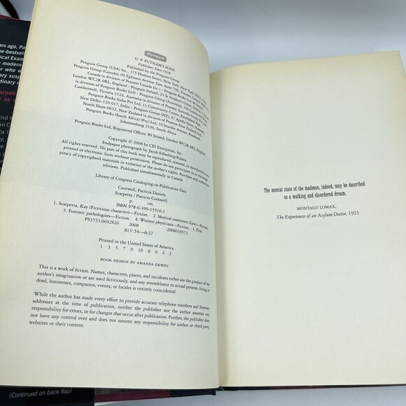 Scarpetta - Patricia Cornwell, 0425230163, Hard cover and Dust Jacket - Picture 7 of 9